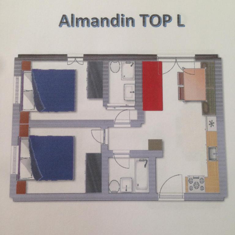 Almandin Apartments - Apartment mit 2 Schlafzimmern - 4
