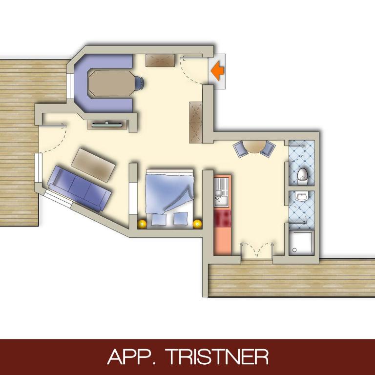 Appartements Enzian - Deluxe Apartment mit 1 Schlafzimmer (2 Erwachsene) - 7