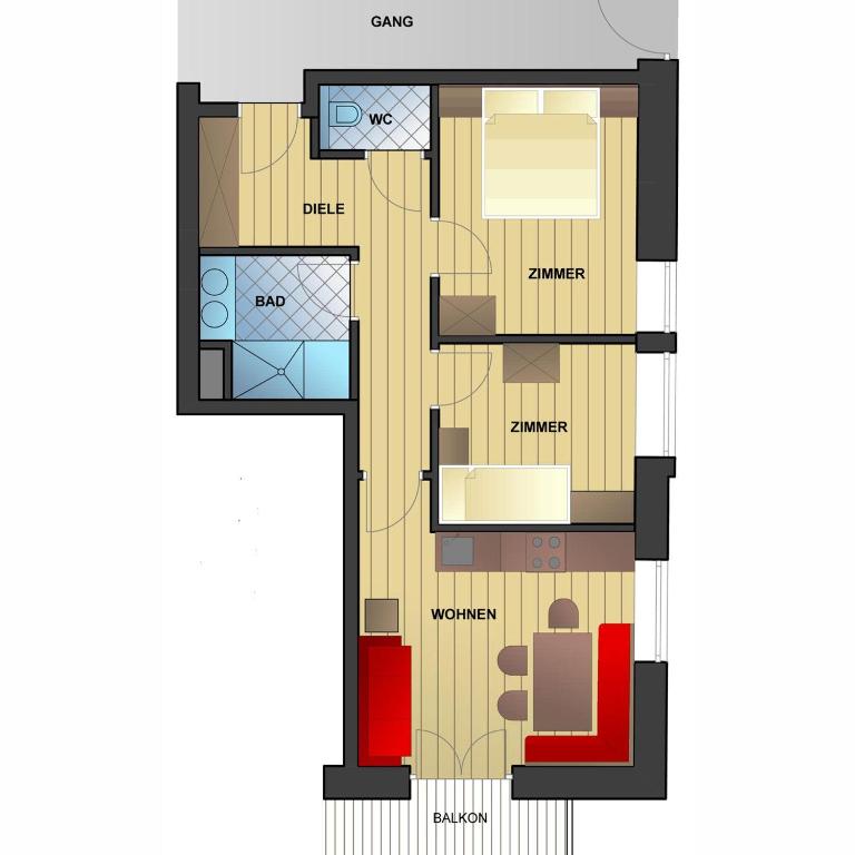 Appartement-Pension Kendlbacher - Apartment mit 2 Schlafzimmern - 6