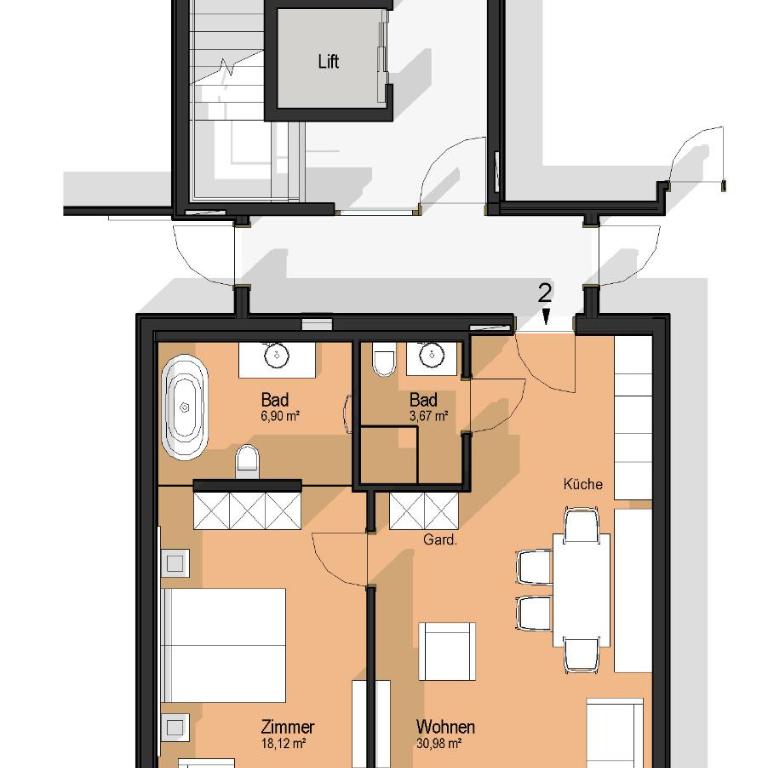 GOTTHARD - FINE LIVING APARTMENTS - Apartment mit 1 Schlafzimmer - 8