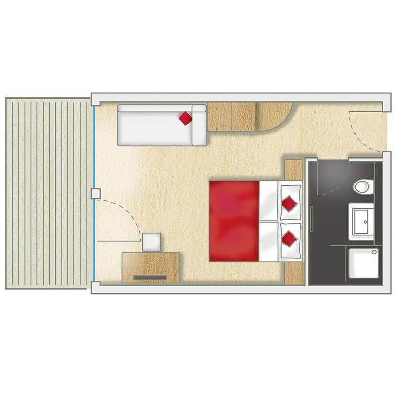 Alpinhotel Pacheiner - Doppel-/Zweibettzimmer mit Bergblick - 10