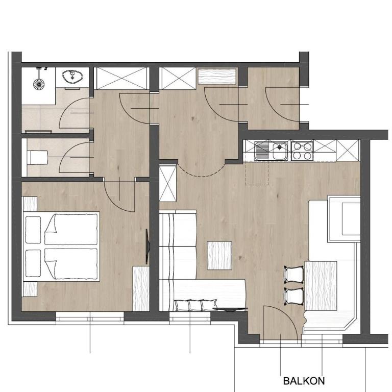 Linharterhof Appartement - Apartment mit 1 Schlafzimmer - 5