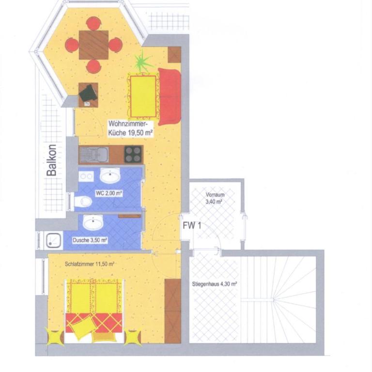 Apart Bel Ami - Apartment mit 1 Schlafzimmer - 13