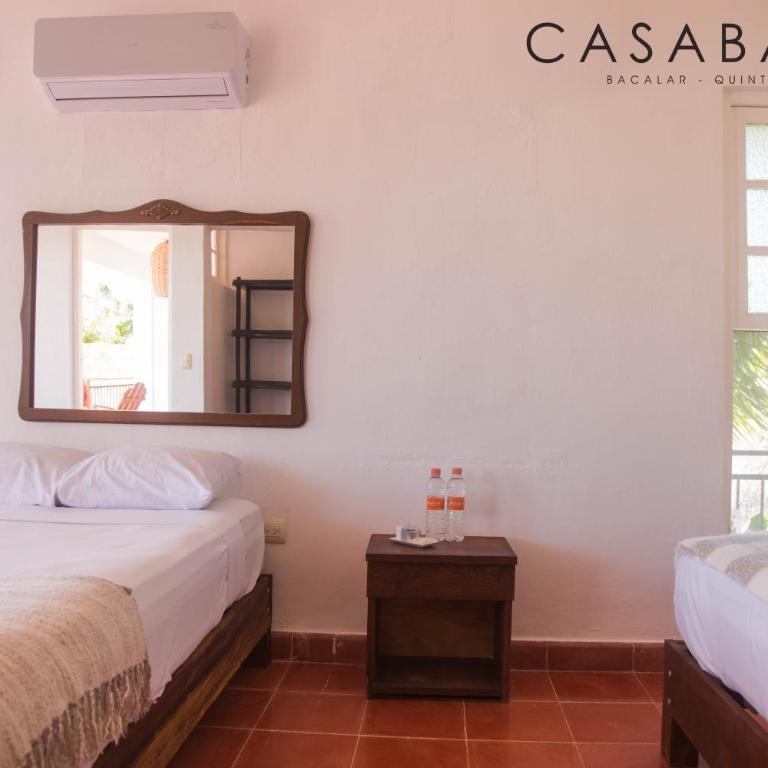 Hotel CasaBakal - A pie de Laguna - Bacalar - Habitación Cuádruple con vistas al lago - 2