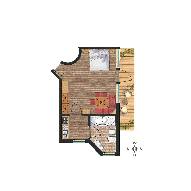 Residence Ciasa Giardun - Appartamento Monolocale - 6