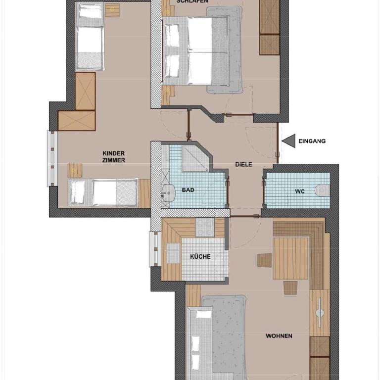 Ferienhaus Aurora - Apartamento de 2 dormitorios con balcón - 7