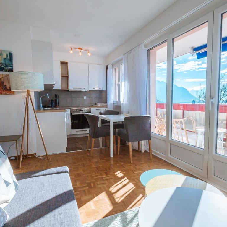 Terrace with Lake & Mountain View - Apartment mit 1 Schlafzimmer - 7