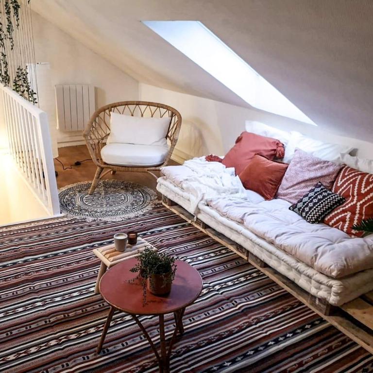 Le cosy marnais, centre ville, vue cathédrale - Apartment mit 1 Schlafzimmer - 5