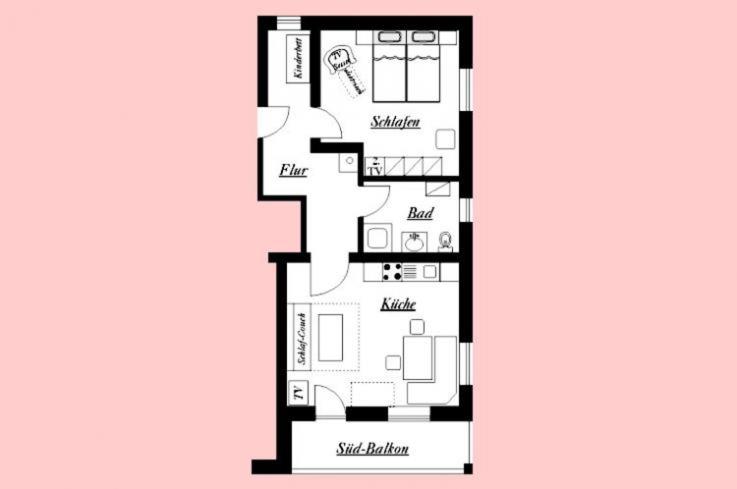 Landhaus Carolin Göhl - Apartment mit 1 Schlafzimmer - 7
