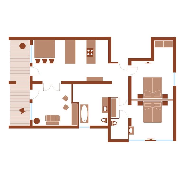 Valschena Appartements - Appartamento Superior con 2 Camere da Letto - 14