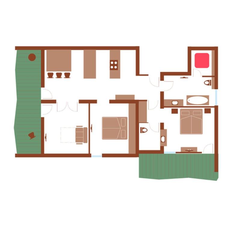 Valschena Appartements - Appartamento Superior con 2 Camere da Letto - 1