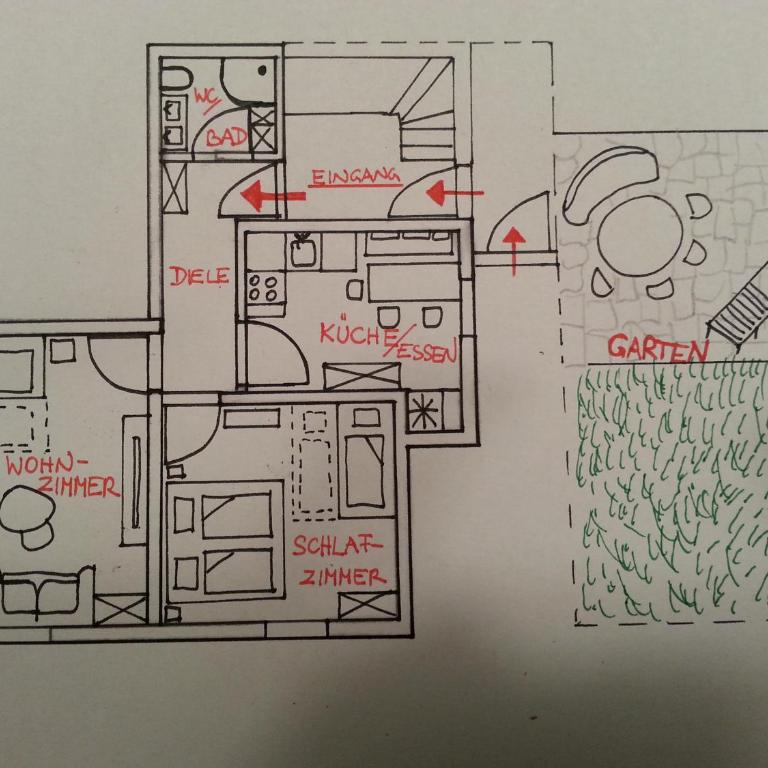 Ferienwohnung Wiesmühlstrasse - Apartment mit Garten - 3