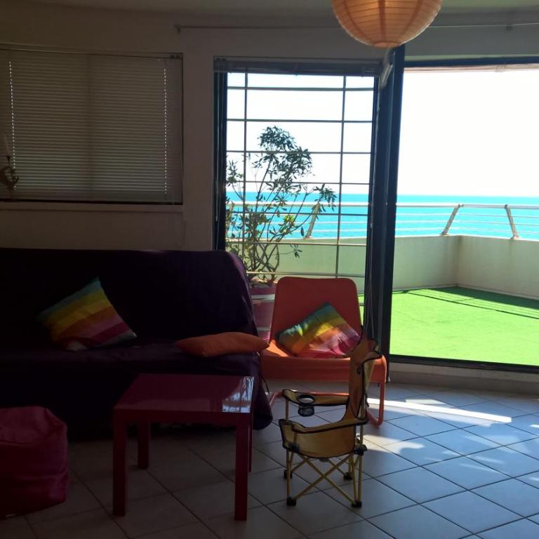appartement 58 m 2 en 1 ere ligne ,vue mer panoramique ,2 terrasses dont une couverte résidence le Sunset - Appartement - 17