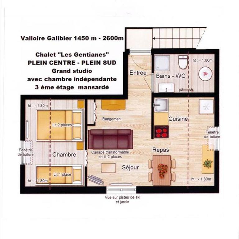 Chalet Les Gentianes - Studio - 3