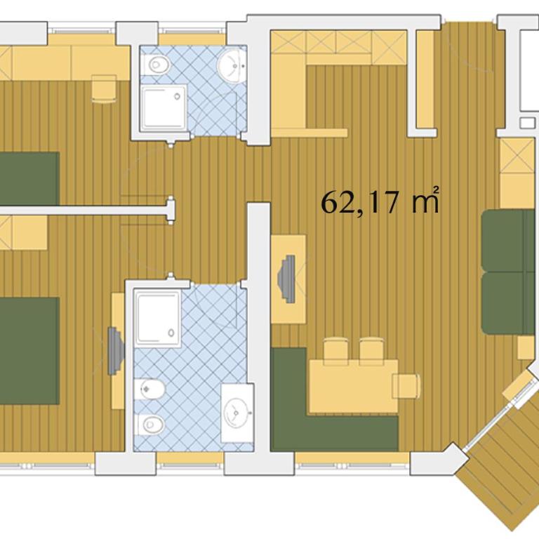 Residence Lersc - Apartment mit 2 Schlafzimmern - 14