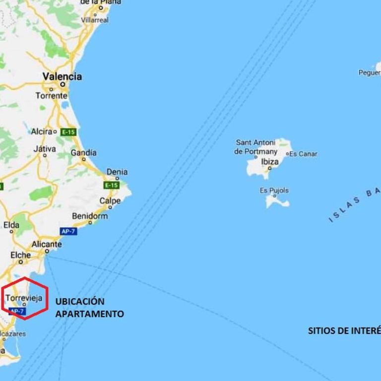 Edificio 1º línea de playa, en paseo marítimo de Torrevieja, Alicante, Costa Blanca - Apartamento de 1 dormitorio - 61