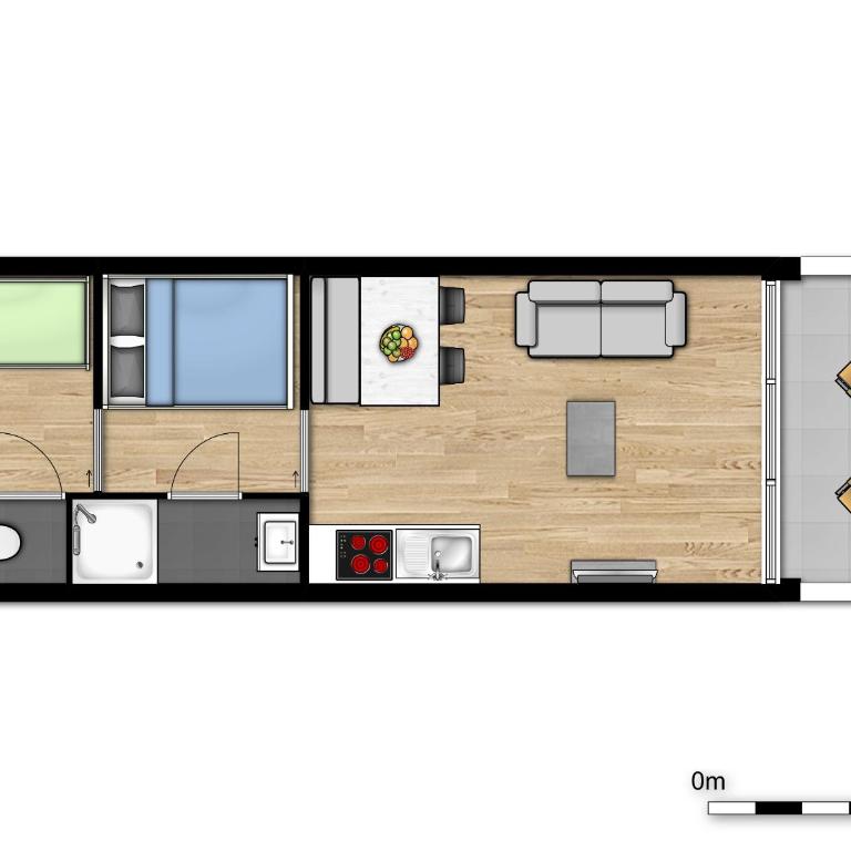 Evancy La Marina Boulogne-sur-Mer - Studio avec Lit Double et Lit Superposé - Balcon - 10