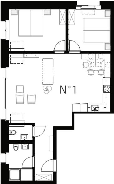 Legendär Zermatt - Ferienwohnung mit Waldblick und Balkon: 85 m² - 1