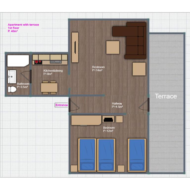 Guest House SokoDream - Apartment with Terrace - 9