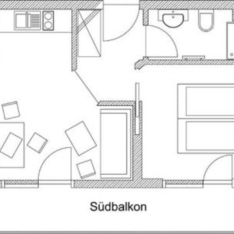 Haus Sonnenruh - Apartment mit 1 Schlafzimmer und Balkon - 7