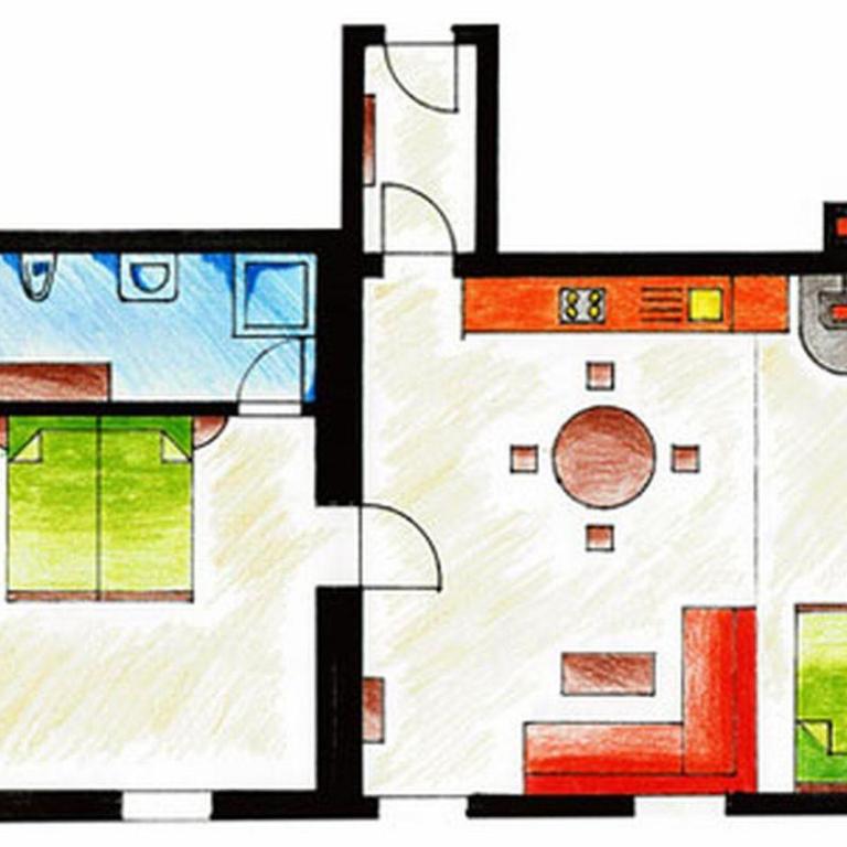 Ferienwohnungen Hennenmühle - Apartment mit 1 Schlafzimmer - 5