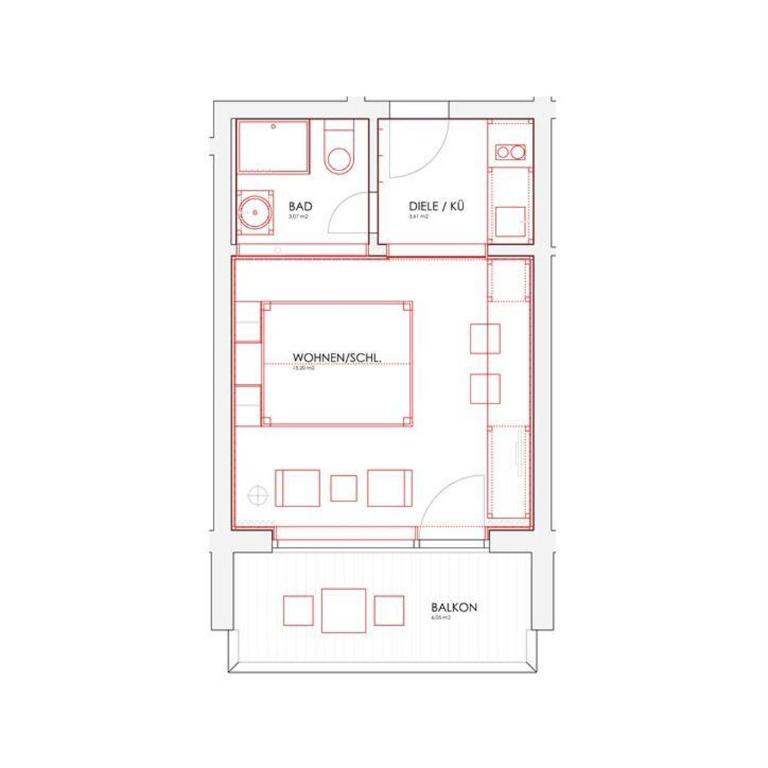 Hochherz - fewo-badhindelang - Apartment mit Balkon - 8