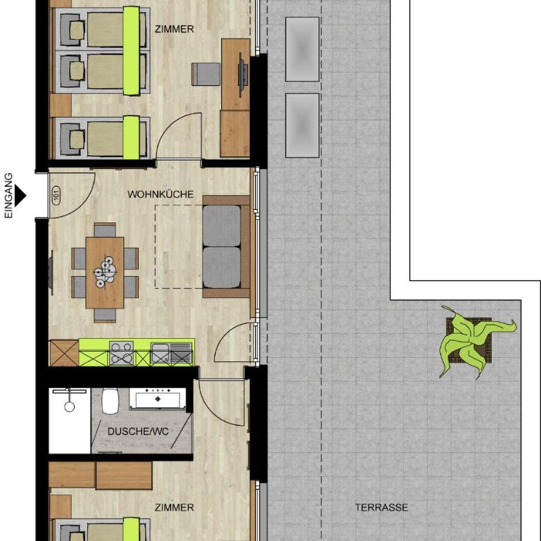 Wolfs Aparts + More - Apartment mit 2 Schlafzimmern - 2
