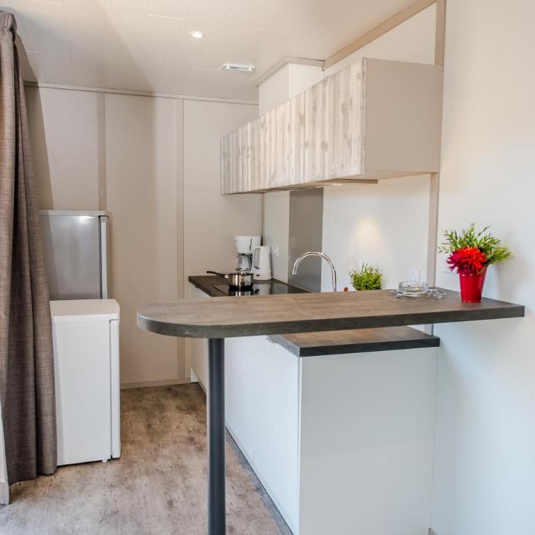 Camping Mas De Pierredon - Chalet Premium - 8 personnes dont 2 enfants, Tv et climatisation, grande terrasse couverte - 1