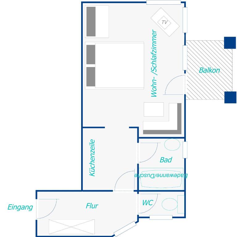 Ferienwohnung Salzburg - Studio mit Bergblick - 4