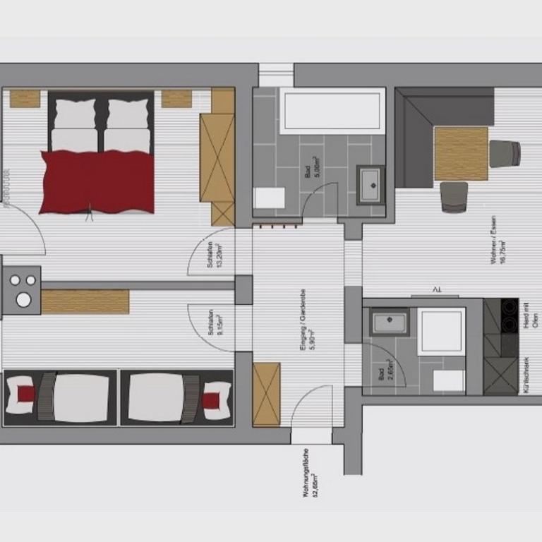 Bergwald Appartements Alpbach - Apartment mit 2 Schlafzimmern - 20