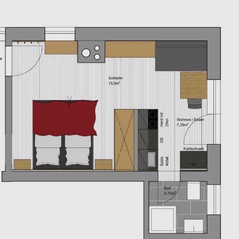 Bergwald Appartements Alpbach - Apartment mit 1 Schlafzimmer - 22