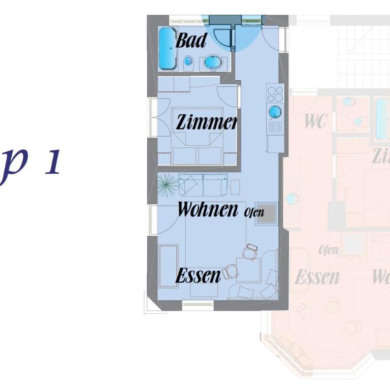 Villa St Oswald Premium Apartments - 2-Zimmer-Apartment im Erdgeschoss - 2