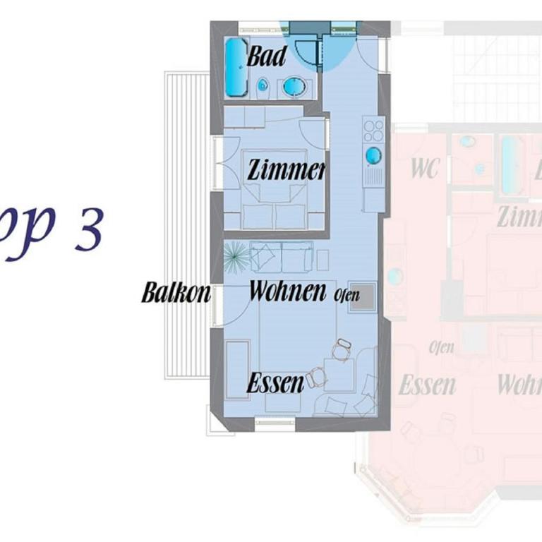 Villa St Oswald Premium Apartments - 2-Zimmer-Apartment 1. Etage - 5
