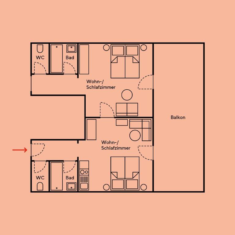 Kinderhotel Stegerhof - Apartment mit 2 Schlafzimmern - 1