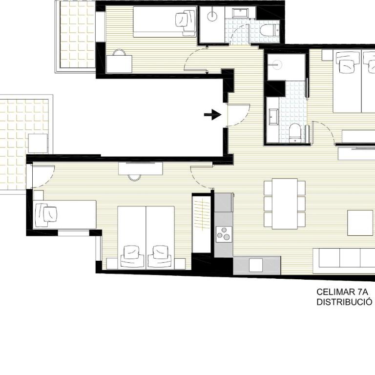 Hotel Els Pins - Apartamento de 3 dormitorios con vistas al mar - 1