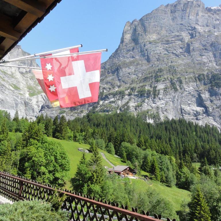 Hotel Blümlisalp - Doppelzimmer mit Balkon und Aussicht auf den Eiger - 4