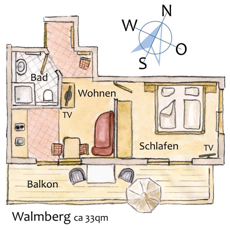 Gästehaus Bergwinkl - Apartment mit Balkon - 6