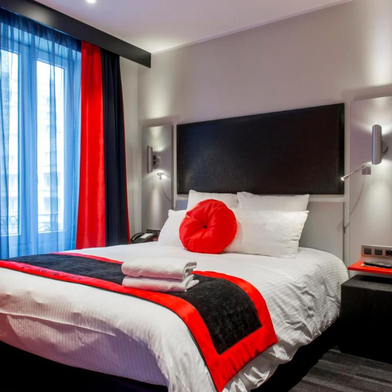 Hôtel Boutique Richelieu, Lyon Gare Part-Dieu - Chambre Lit Queen-Size Standard - Côté Balcon - 1