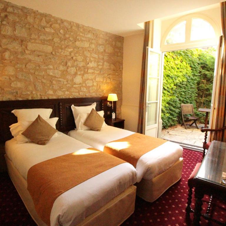 Hôtel Le Donjon - Cœur de La Cité Médiévale - Chambre Lits Jumeaux Supérieure - 4