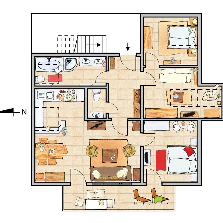 Komfort-Fewo "Allgäublick" - im südlichen Kurviertel nahe Therme, Wiesen - Bergbahnen unlimited Mai-Nov - Apartment mit 3 Schlafzimmern - 11