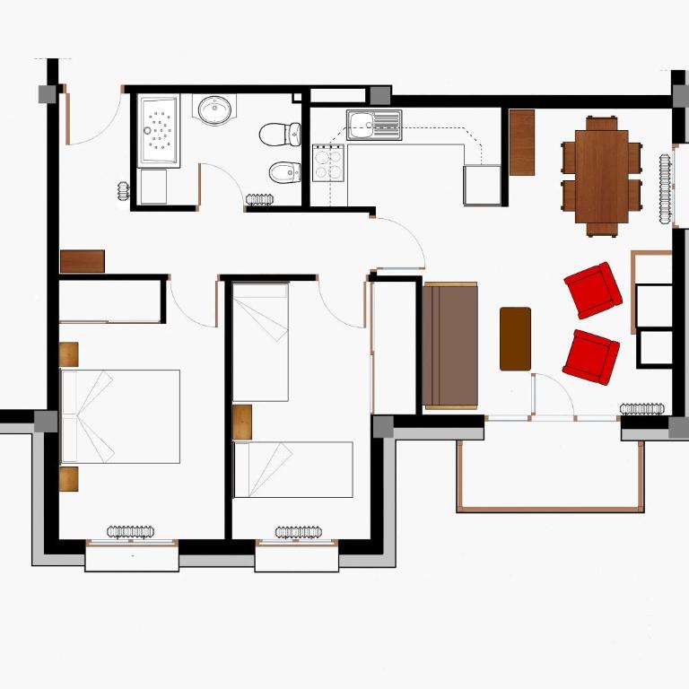 B13 - La Granja 2º - Villmor - Apartamento de 2 dormitorios - 34