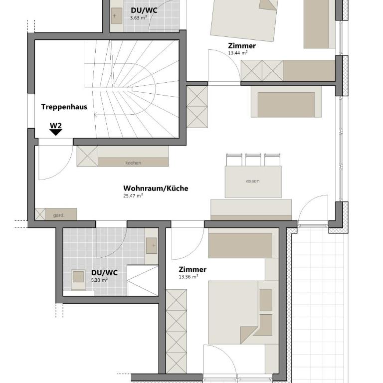 Apart Lodges Bernardes - Appartement 2 Chambres avec Balcon (4-7 Adultes) - 25