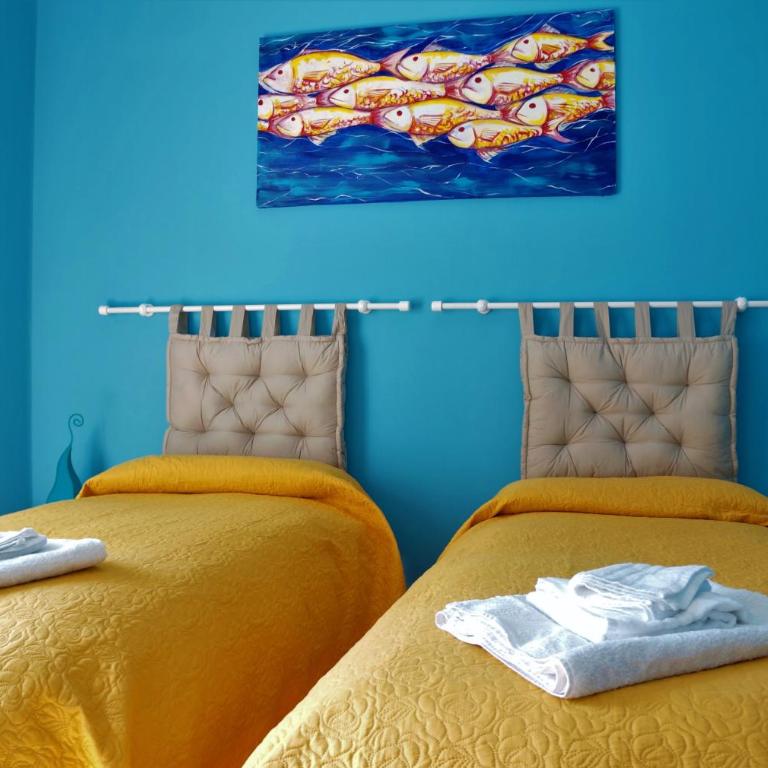 B&B occhi di mare - Camera Doppia con Letti Singoli con Bagno Privato - 4