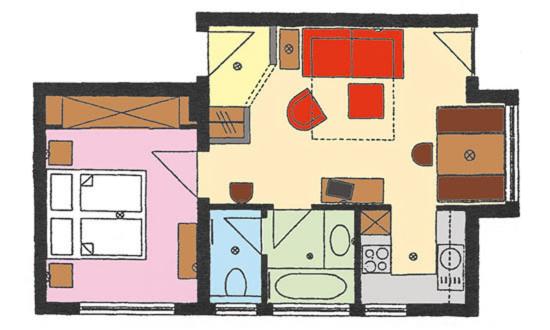 Haus Elisabeth - Apartment mit 1 Schlafzimmer und Balkon - 3