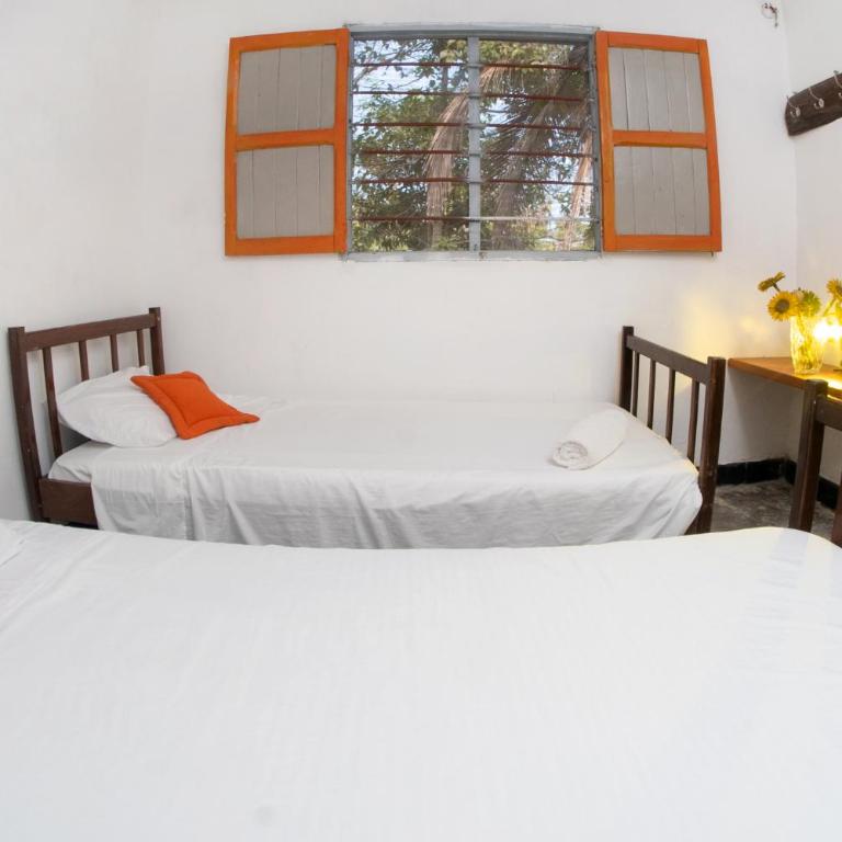 Entre Bosques Tayrona - Habitación Doble con baño compartido - 2 camas - 2