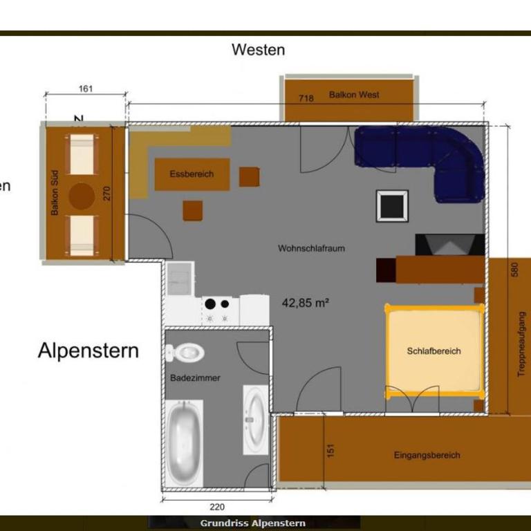 Ferienwohnung Alpenstern - Apartment mit 1 Schlafzimmer - 7