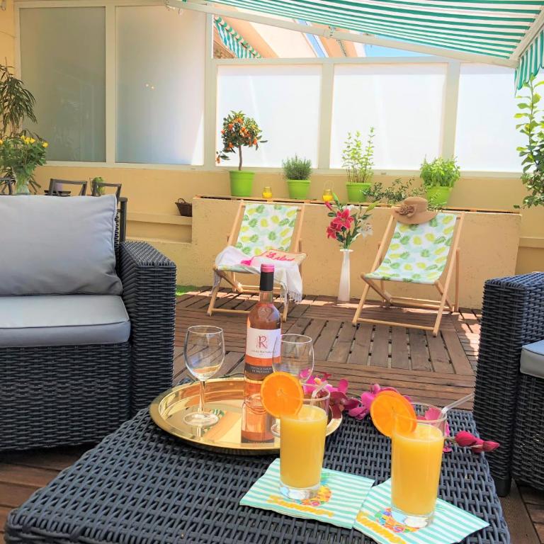 Cosy Lumineux 1 Chambre Calme Central-Terrasse 10 minutes Palais 5 min Centre - Appartement avec Terrasse - 5