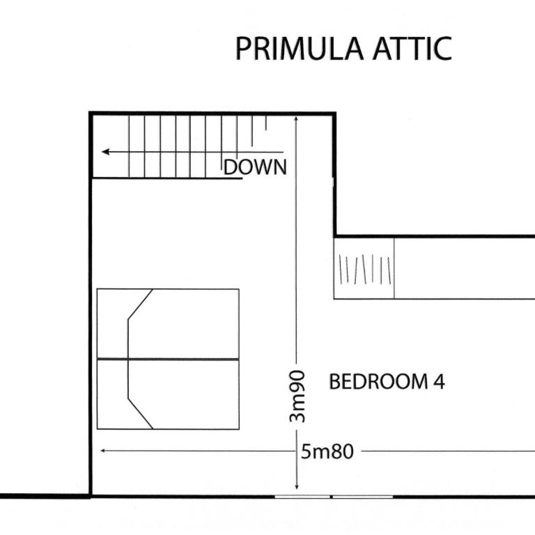 Chalet Primula Penthouse - Apartment mit Blick auf die Berge - 32