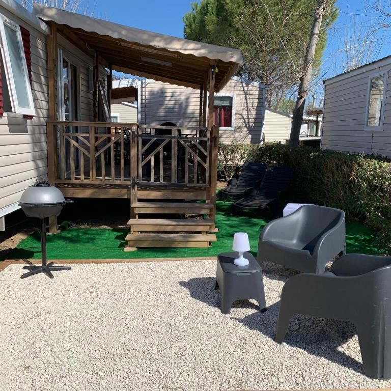 Mobilhome Vias plage dans Camping - Bungalow 3 Chambres - 28
