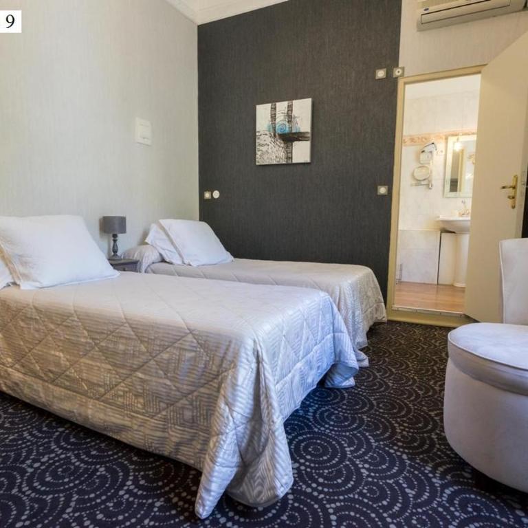 Hotel Restaurant Bellevue - Chambre Double Deluxe avec Baignoire - 1